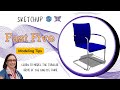 Sketchup Fast Five Tutorial - Model tubular chair arms  w/ Fredo Spline &amp; Pipe Along Path extensions