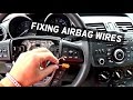 How to Fix Exploded Steering Wheel Airbag wires  Demonstrated on Mazda 3