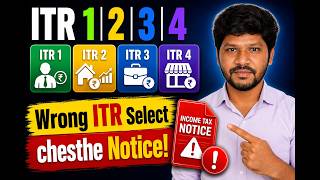 ITR file cheyyali anukuntunnara? ITR 1, 2 and ITR 3, 4 lo yedi meeku applicable ani confusion undha?