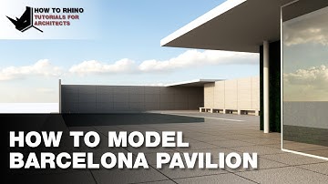 Rhino Architecture - Modeling Barcelona Pavilion in Rhino