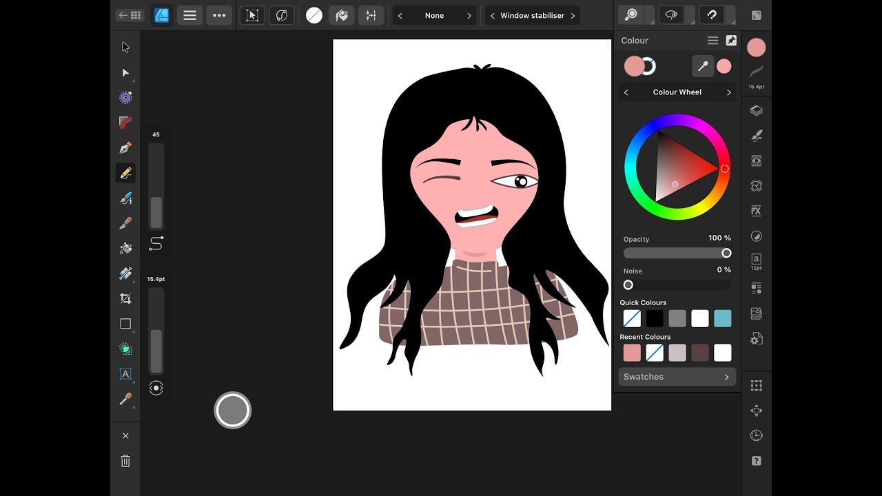 Vector illustration with Affinity Designer 2 on Ipad 9 Tutorial # ...