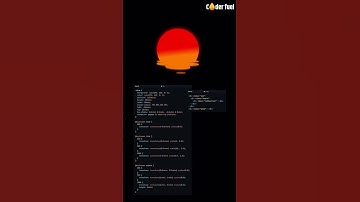 sunset evening effect using html CSS JavaScript