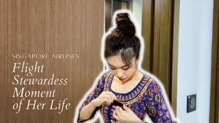 Flight Stewardess Moment Of Her Life | Singapore Airlines 我的視角紀錄新航空服員
