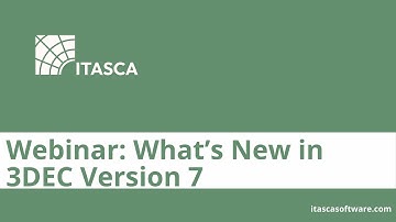 Webinar: What’s New in 3DEC Version 7