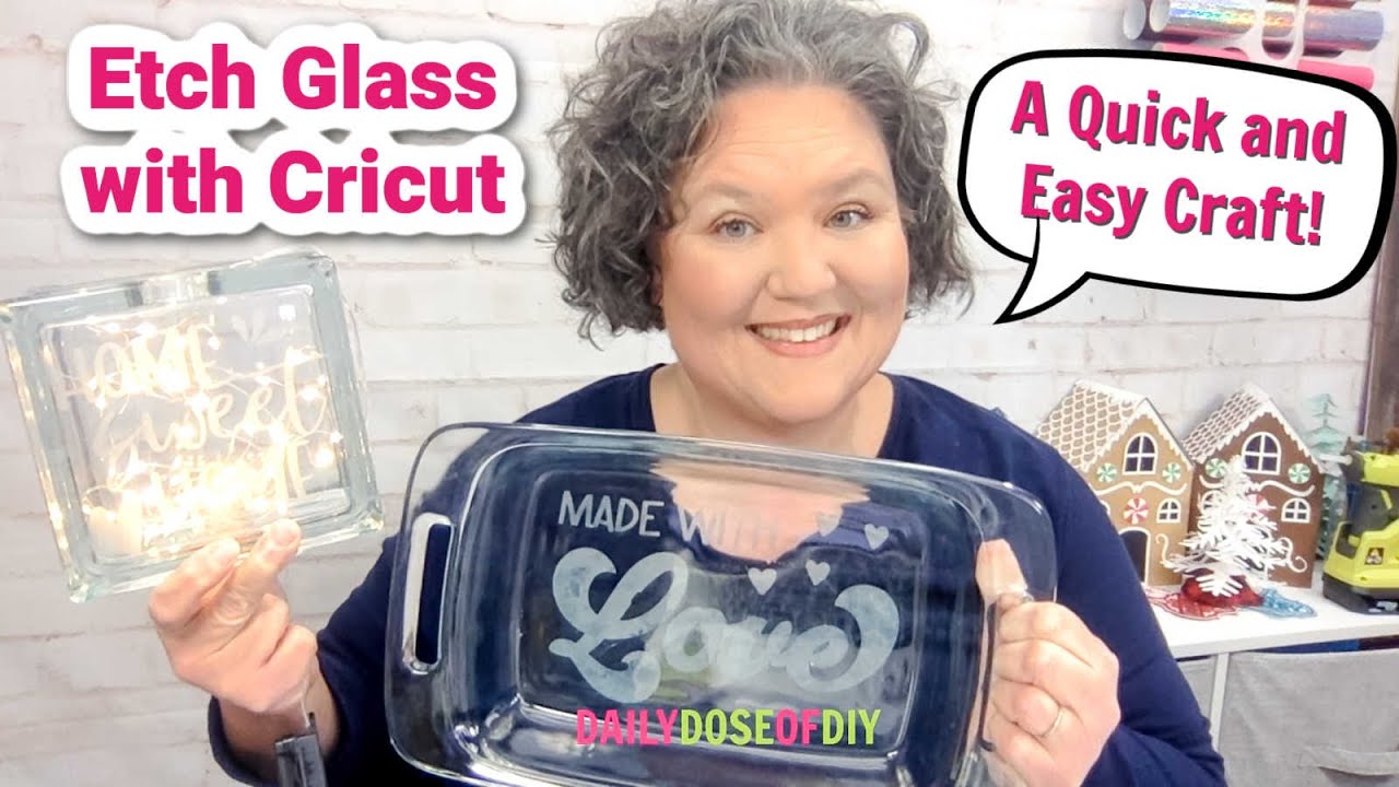 How to etch glass with your Cricut - NeliDesign