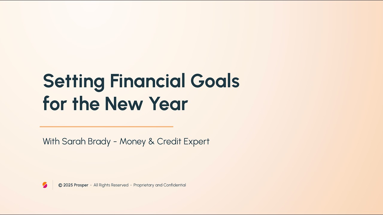 Setting Financial Goals for the New Year - YouTube