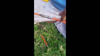 Fixing cut Internet/TV cable line (Comcast) in yard. Part 1