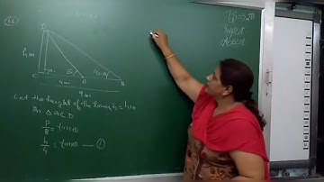 Class 10th "NCERT Solutions" Of Chapter 9-Some Applications of Trigonometry Ex9.1.