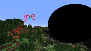 Minecraft, but a Supermassive Black hole Chases me...