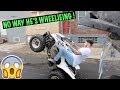 NO WAY WHITE FINALLY WHEELIES THE ATV ! | BRAAP VLOGS