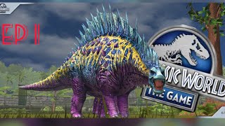 JUGANDO JURASSIC WORLD EL JUEGO tenemos la bonitasaura al máximo nivel (EP 1)