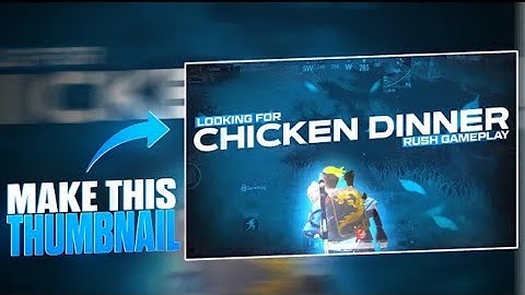 Bgmi Thumbnail Tutorial On Android | How To Make Bgmi/Pubg Thumbnail On Android || Tech4Gamers