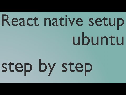 react native setup