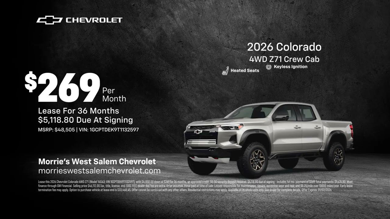 Chevrolet Colorado 01/01/2026 6688991