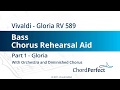 Vivaldis gloria part 1  gloria  bass chorus rehearsal aid