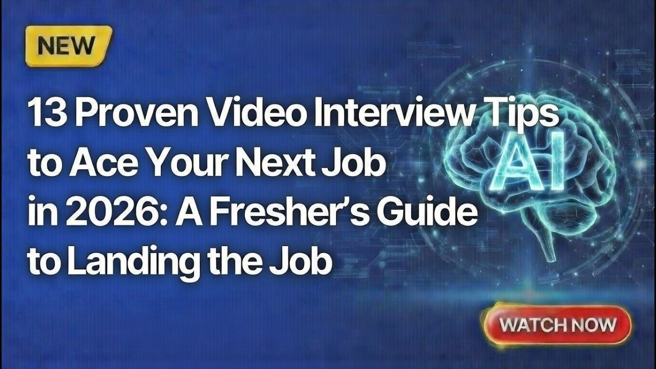 13 Proven Video Interview Tips to Ace Your Next Job in 2026 ...