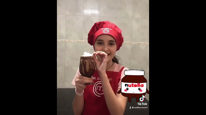 Café gelado com Nutella