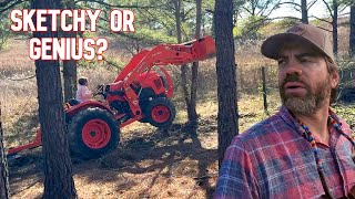This Was All Her Idea, Not Mine! (Tractor vs Tree)