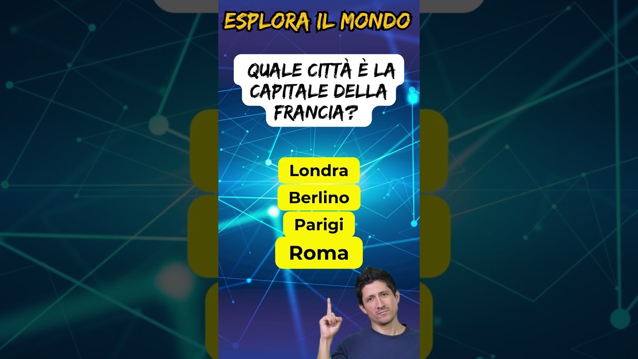 ESPLORA IL MONDO!🌍 QUIZ di GEOGRAFIA: Quanto Ne Sai Davvero? 🤔 Test le Tue Conoscenze!