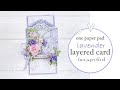 Layered Card Tutorial - Luxe Paper Block