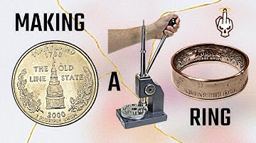 Een muntje van een Amerikaanse dollar omtoveren tot een ring - Zelf een muntje maken - Tutorial