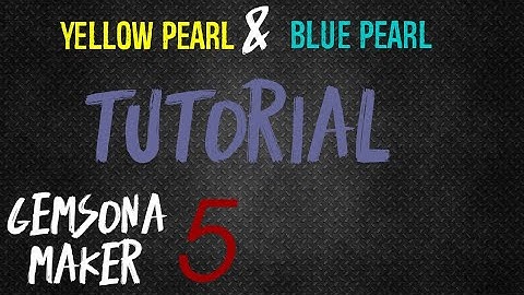 Gemsona Maker: Yellow And Blue Pearl Tutorial