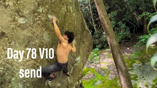 V12(8A+) Training Day 78 Outdoor Session