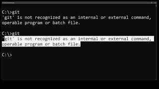 how to fix git is not recognized as an internal or external command, operable program or batch file