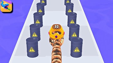 Snake Run Race🐍🏁 3d Running Gameplay Walkthrough Part - 32 (iOS, Android)