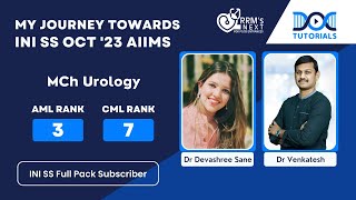 Dr Devashree Sane - AML 3, CML 7, INI SS Oct'23 MCh Urology | Success Story with Dr Venkatesh