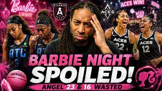 Angel Reese 23/16 & Rhyne Howard 19 WASTED vs Aces BARBIE NIGHT RUINED!