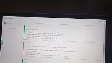 Infosys prompt engineering assessment answers