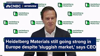 Heidelberg Materials still going strong in Europe despite 'sluggish market,' says CEO