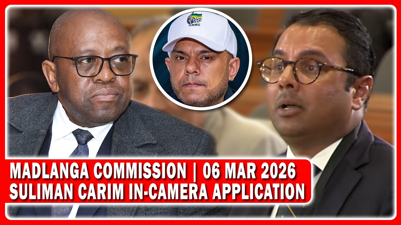 Madlanga Commission Hear In-Camera Application By Witness Suliman Carim