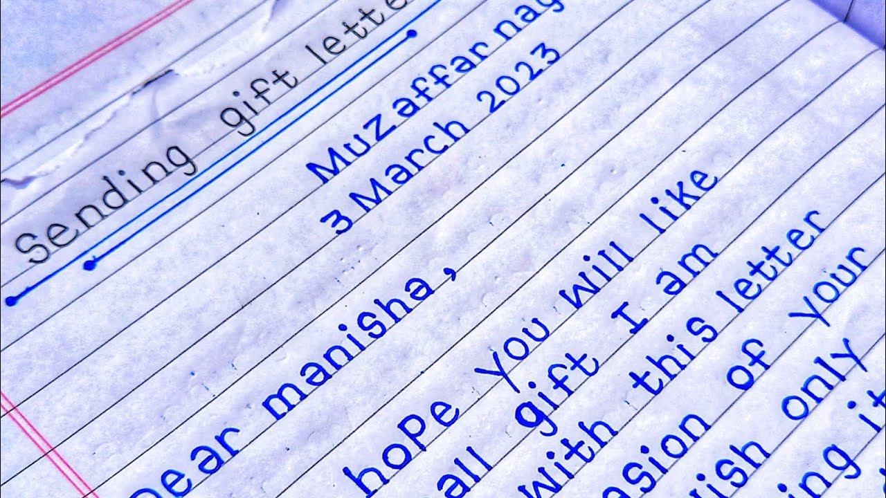 Sending gift latter to your friend sending gift latter easy lines in