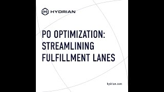 PO optimization: Streamlining fulfillment lanes