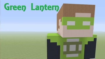 Minecraft | How to Build a Green Lantern Statue
