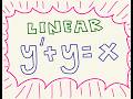 Solve y’ + y = x  (First Order Linear IVP)