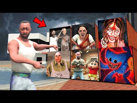 Franklin Opens Every Haunted Mystery Container In Indian Bike Driving 3D! 😱