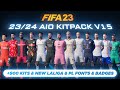 2324 aio kits v15 mod for fifa 23 900 kits new fonts new badges tu171