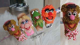 The Muppets Inspired Fozzie Bear Acrylic Nails | 3d Nail Art Tutorial | Glitterbel | uñas acrilicas