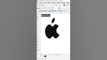 Apple logo design in CorelDraw #shorts #youtubeshorts #shortsfeed #coreldraw #iphone