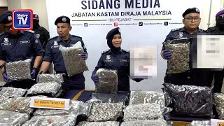 Kastam Rampas Bunga Ganja Rm62.5 Juta Dimasukkan Dalam Kotak Cadar