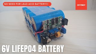 6v Lead Acid Battery replacement with LiFePO4