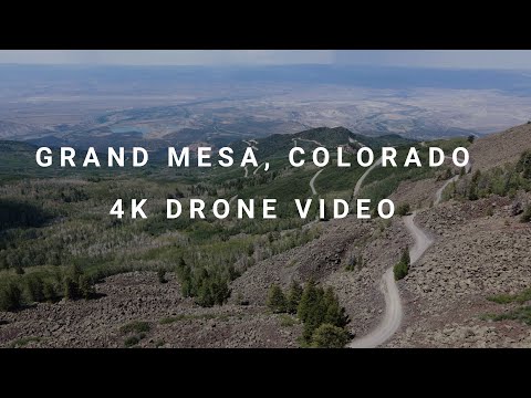 Grand Mesa, Colorado Lands End 4K Drone Video