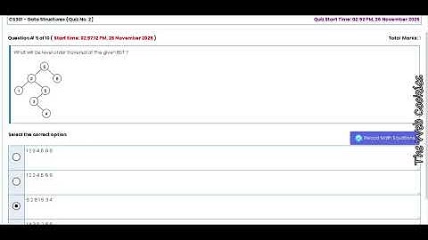 CS301 Quiz no. 2 (Solved) Fall 2025 | The Web Cookies