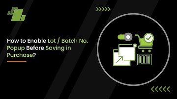 How to Enable Lot /Batch No. popup before saving in Purchase?