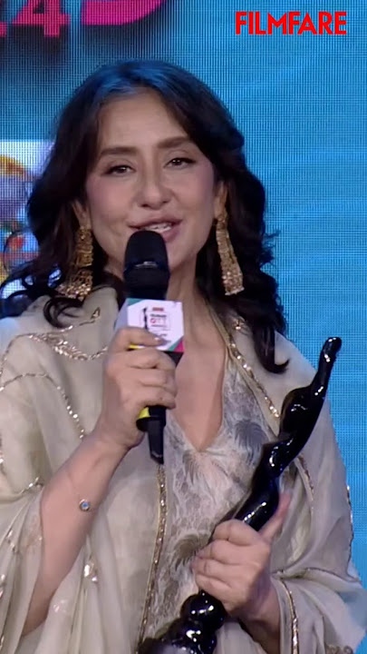 Manisha Koirala's winning speech at the Filmfare OTT Awards 2024