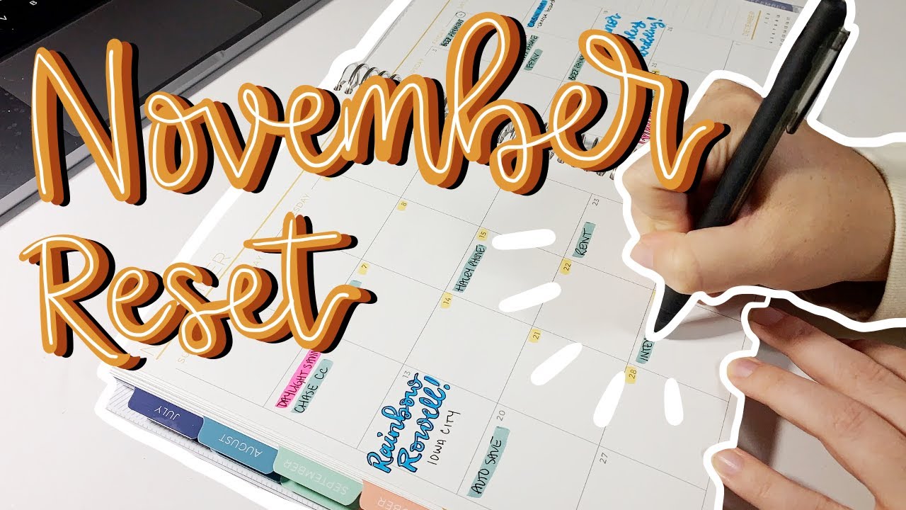 PLAN WITH ME | November 2022 Reset - Plum Planner & Monthly Budget Envelope!