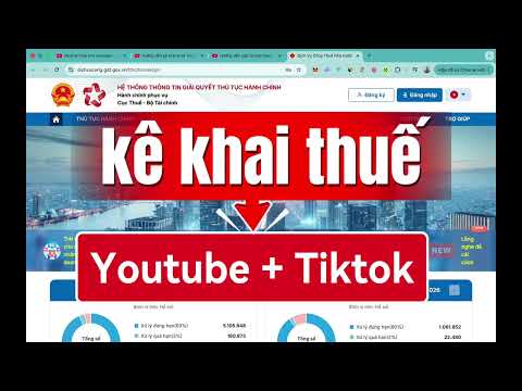 Hướng dẫn nộp tờ khai thuế cho Youtube + Tiktop mới nhất 2026  trên trang dichvucong